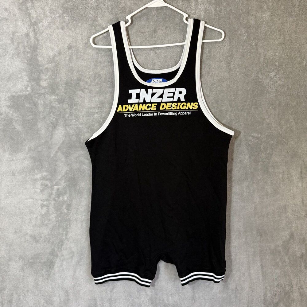 Inzer Advance Designs Adult 3XL Black Wrestling Powerlifting Singlet USA